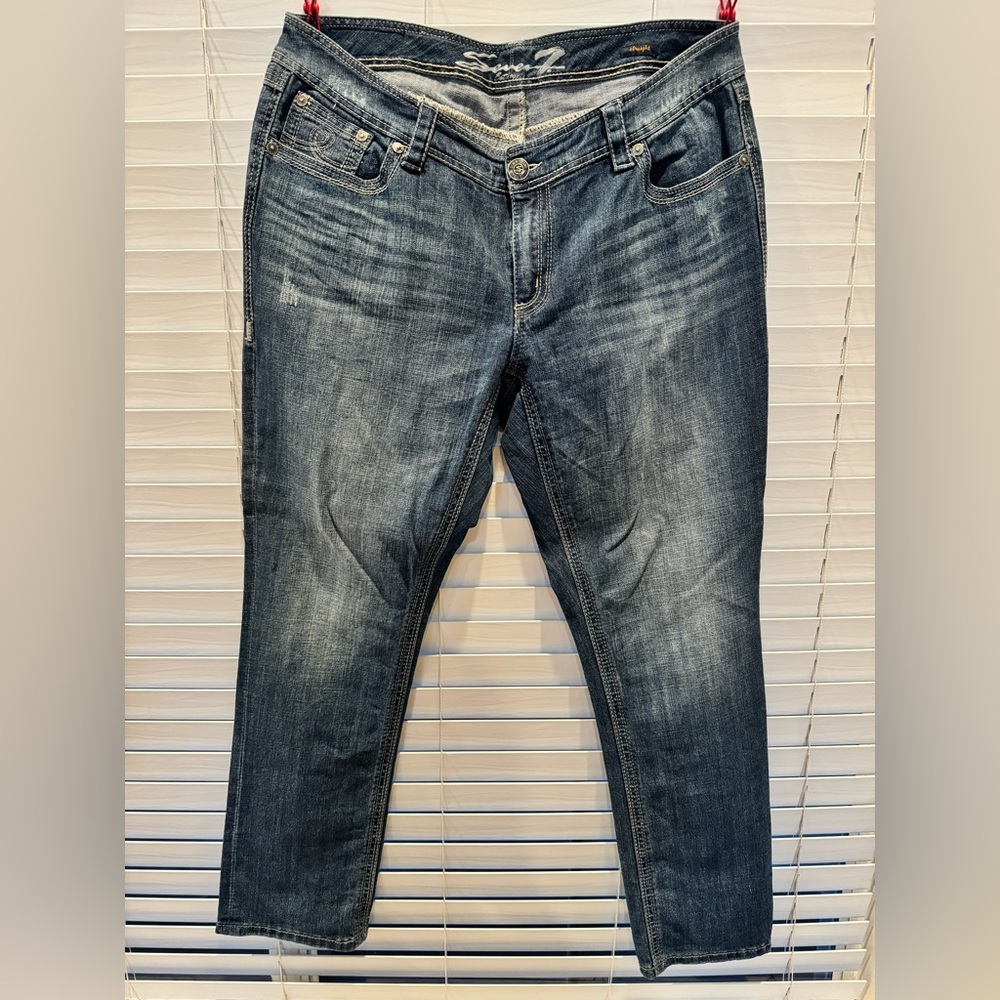 Seven Luxe Straight Leg Jeans Size 18